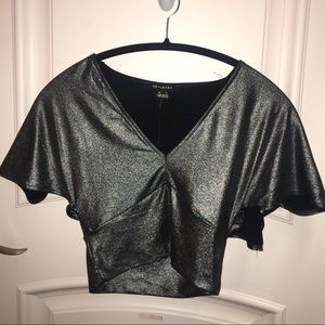 Metallic Crop Top